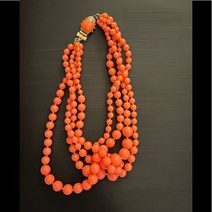 J. Crew Multi-Beaded Necklace with Critter Clasp